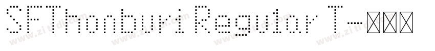 SFThonburi Regular T字体转换